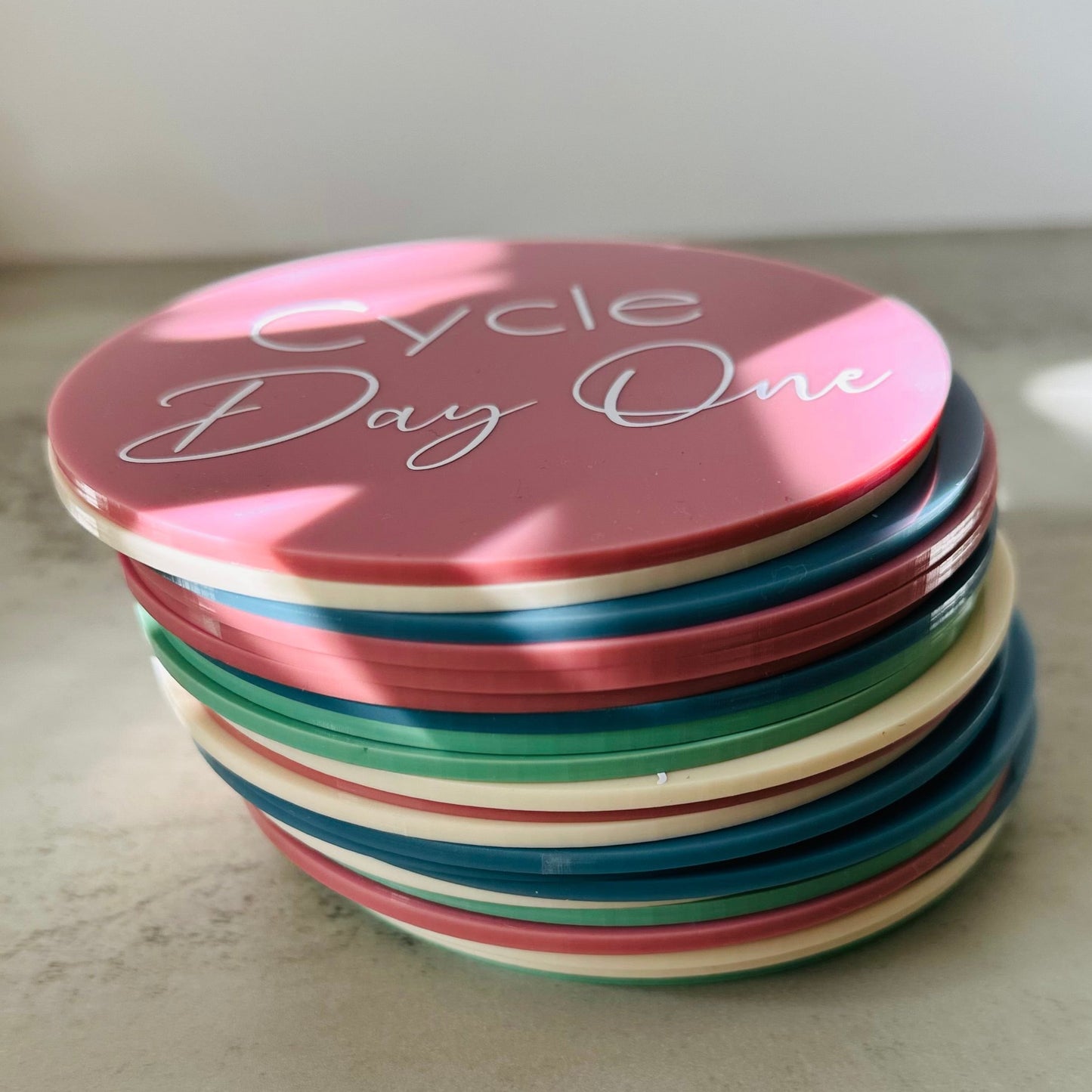 IVF Acrylic Milestone Discs - set of 24 large discs