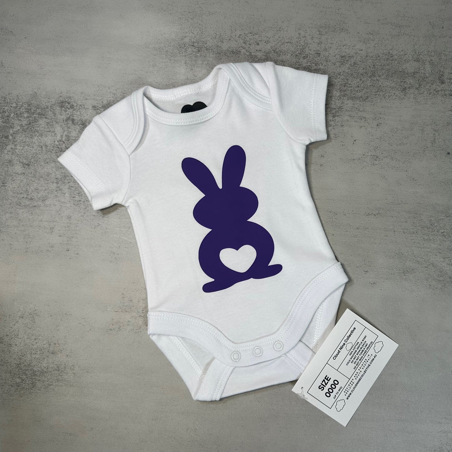 Coloured Bunny | Baby Onesie | Size 0000 (SALE)