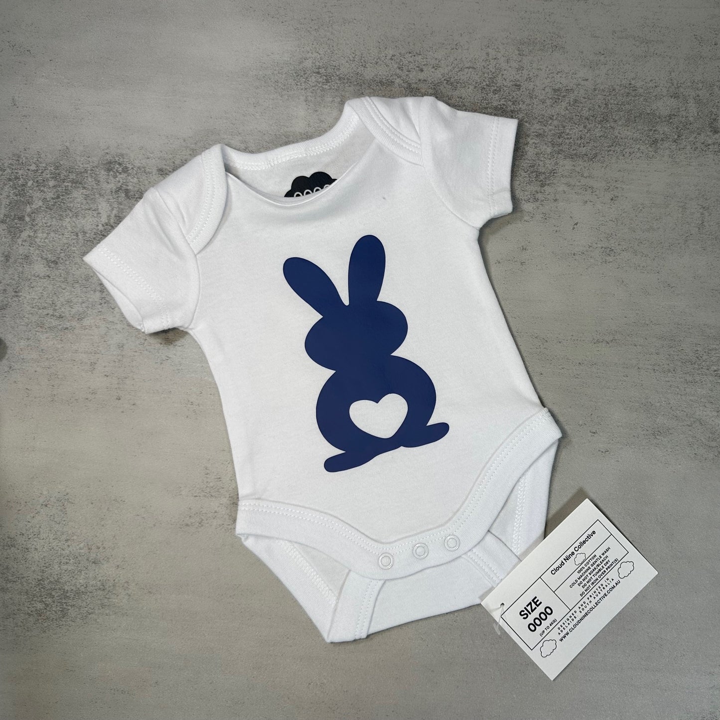 Coloured Bunny | Baby Onesie | Size 0000 (SALE)