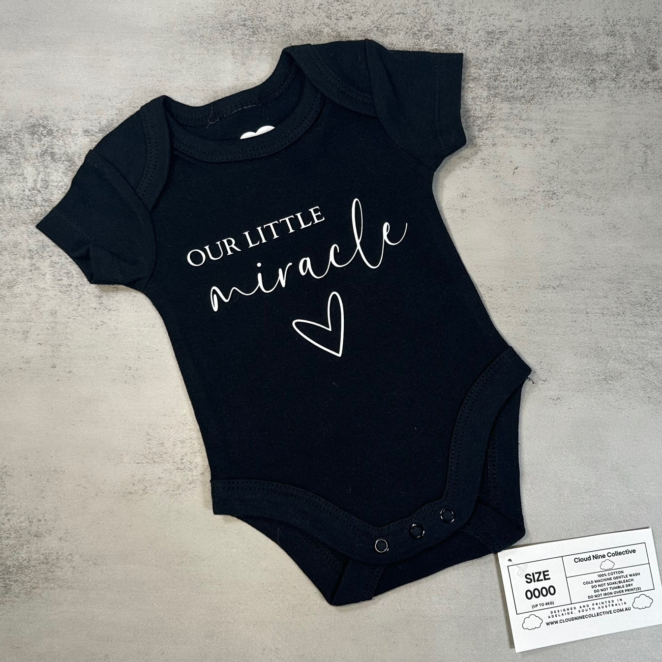 Our Little Miracle | Baby Onesie | Size 0000 (SALE)