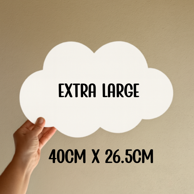 3D Name Cloud-Shaped Plaque | Multiple Sizes