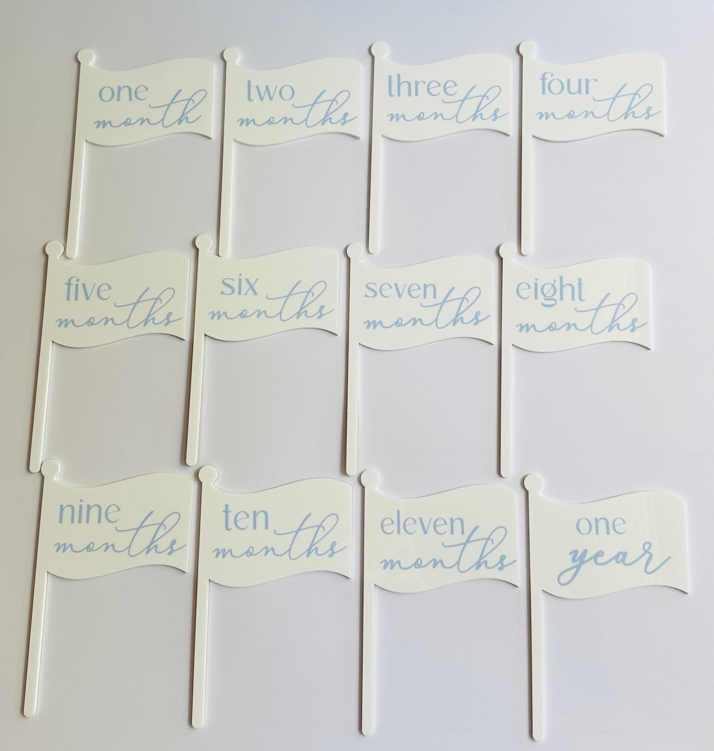 Monthly Milestone Flags - Baby's First Year