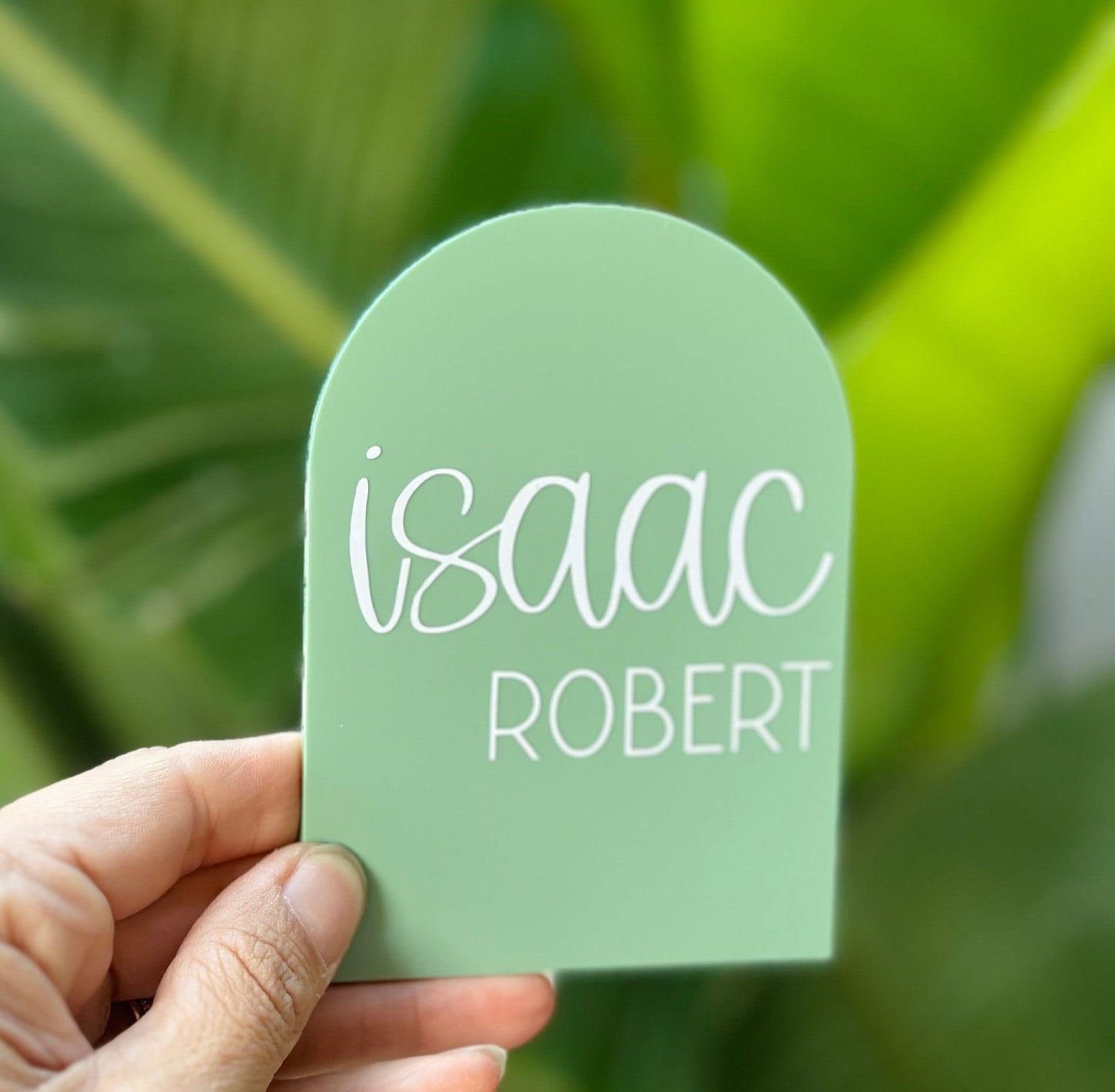 Baby name plaque, birth announcement sign, acrylic name sign with 3D cloud, personalised name reveal, custom newborn gift, baby keepsake