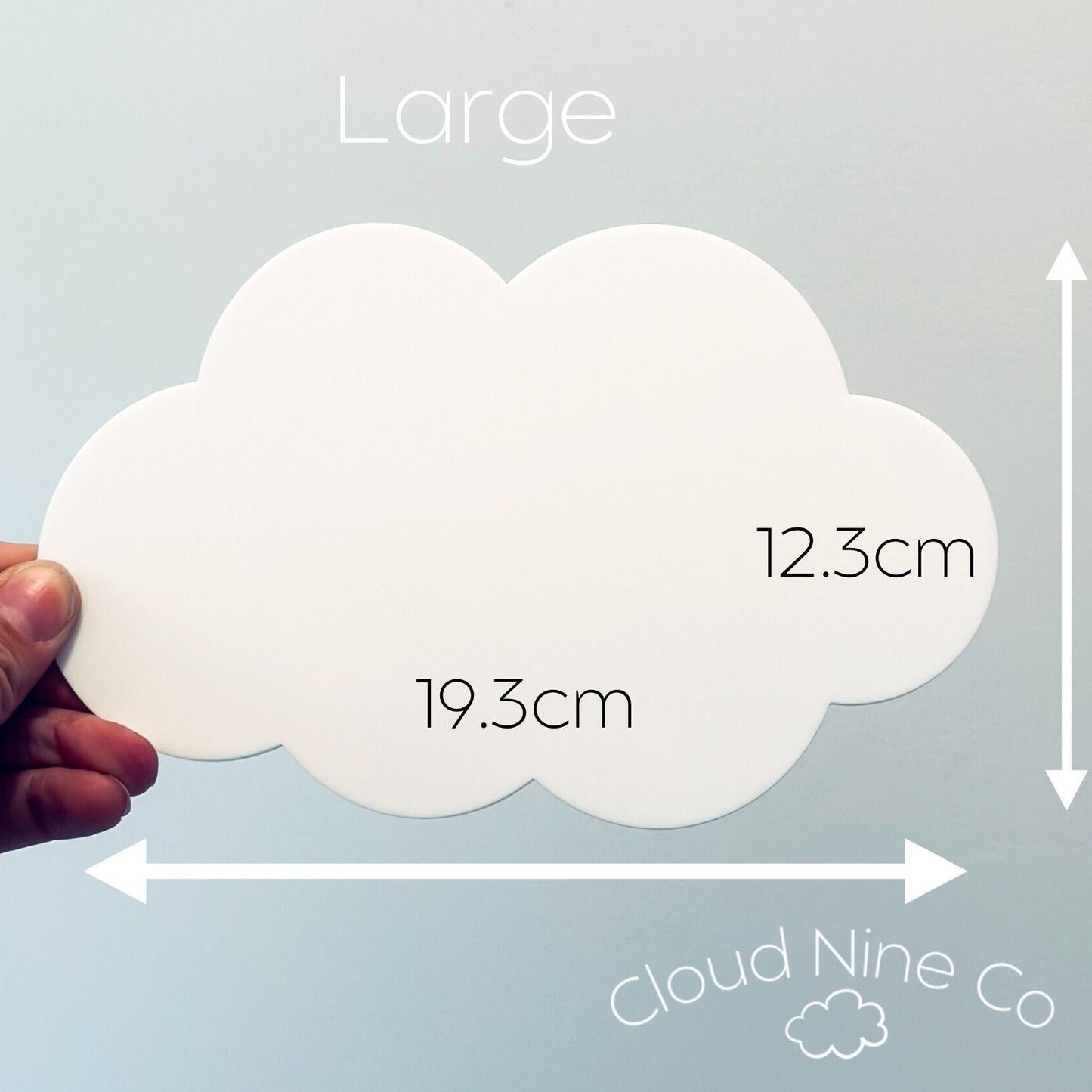 Custom baby name announcement plaque, acrylic cloud photo prop, baby on the way sign, personalised newborn reveal, kids nursery sky decor