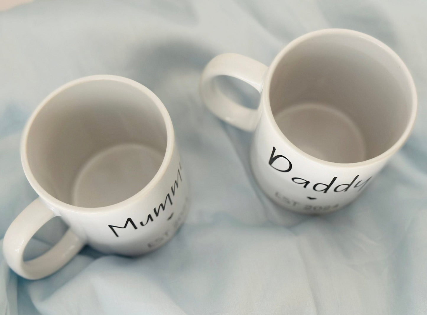 Mummy and Daddy matching mug set, gift for new parents, gift for mum, gift for dad, mug for mom & dad 11oz, pregnancy gift, baby shower gift