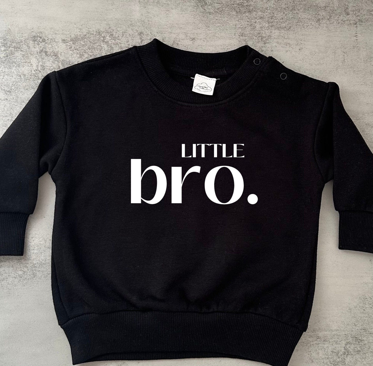 Bro jumper, big brother sweatshirt, little bro custom kids sweater, sibing announcement fleece, toddler birthday outfit, baby shower gift