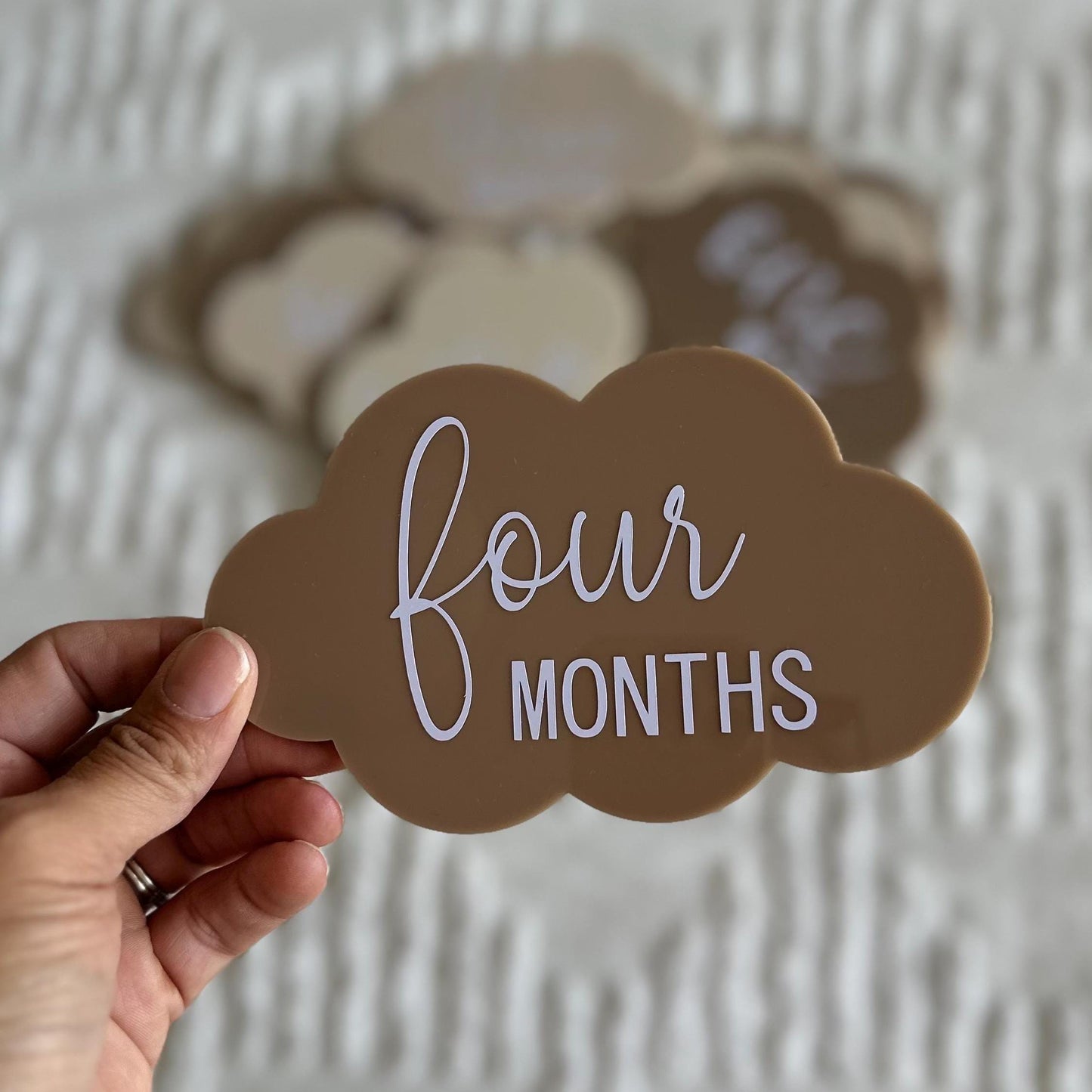 Set of 13 baby milestone discs, monthly age milestone signs, newborn photo props, baby shower gift, pregnancy keepsake cards, newborn gift