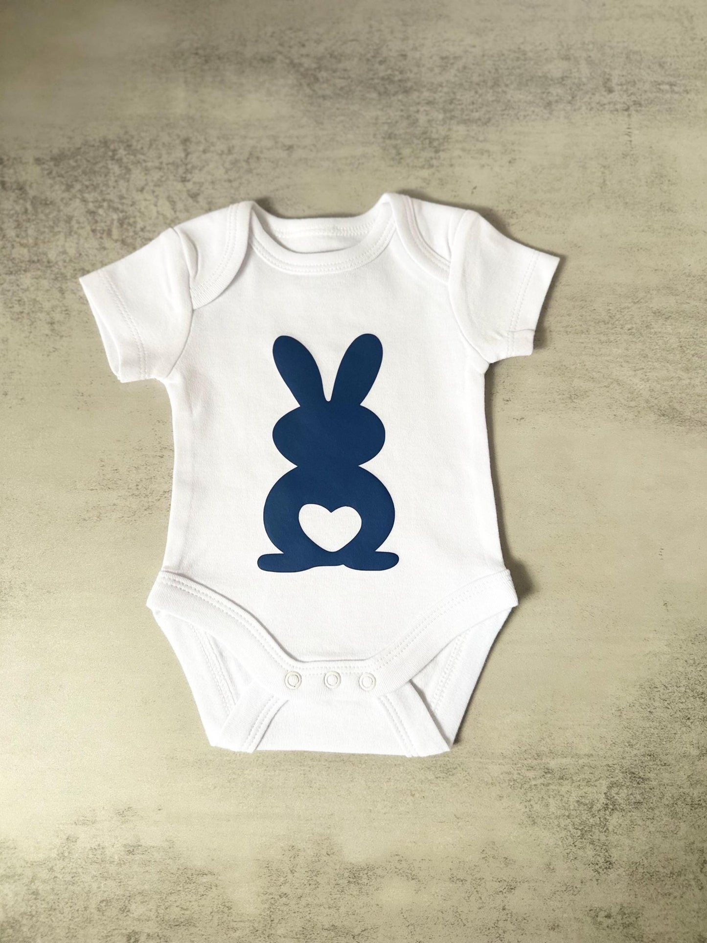 Easter Bunny coloured rabbit baby bodysuit, easter newborn onsie, 2025 easter gift, my 1st easter romper, babies first easter outfit idea