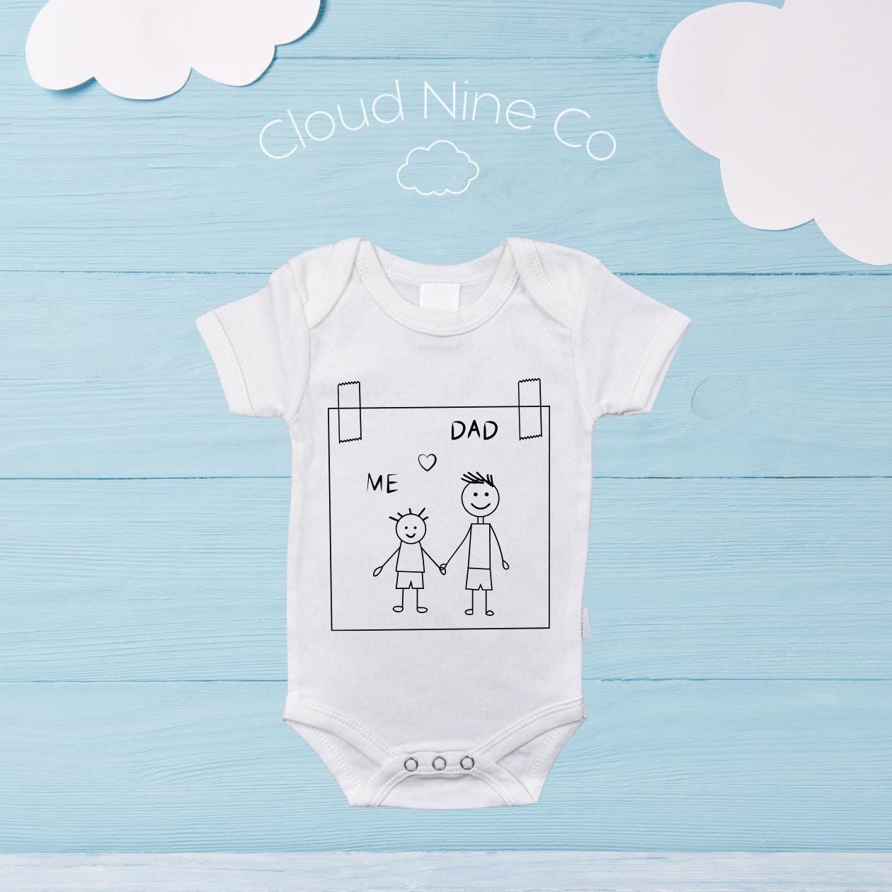 Daddy Daughter bodysuit, Daddy and Me romper, My 1st Fathers Day baby onsie, Daddy's Girl outfit, husband gift, dad gift, I Love Daddy gift