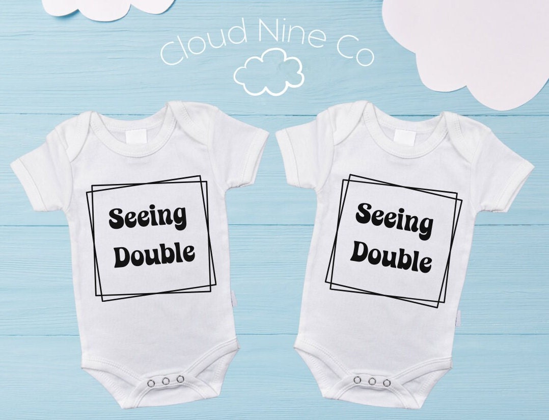 Seeing Double - twin bodysuit set