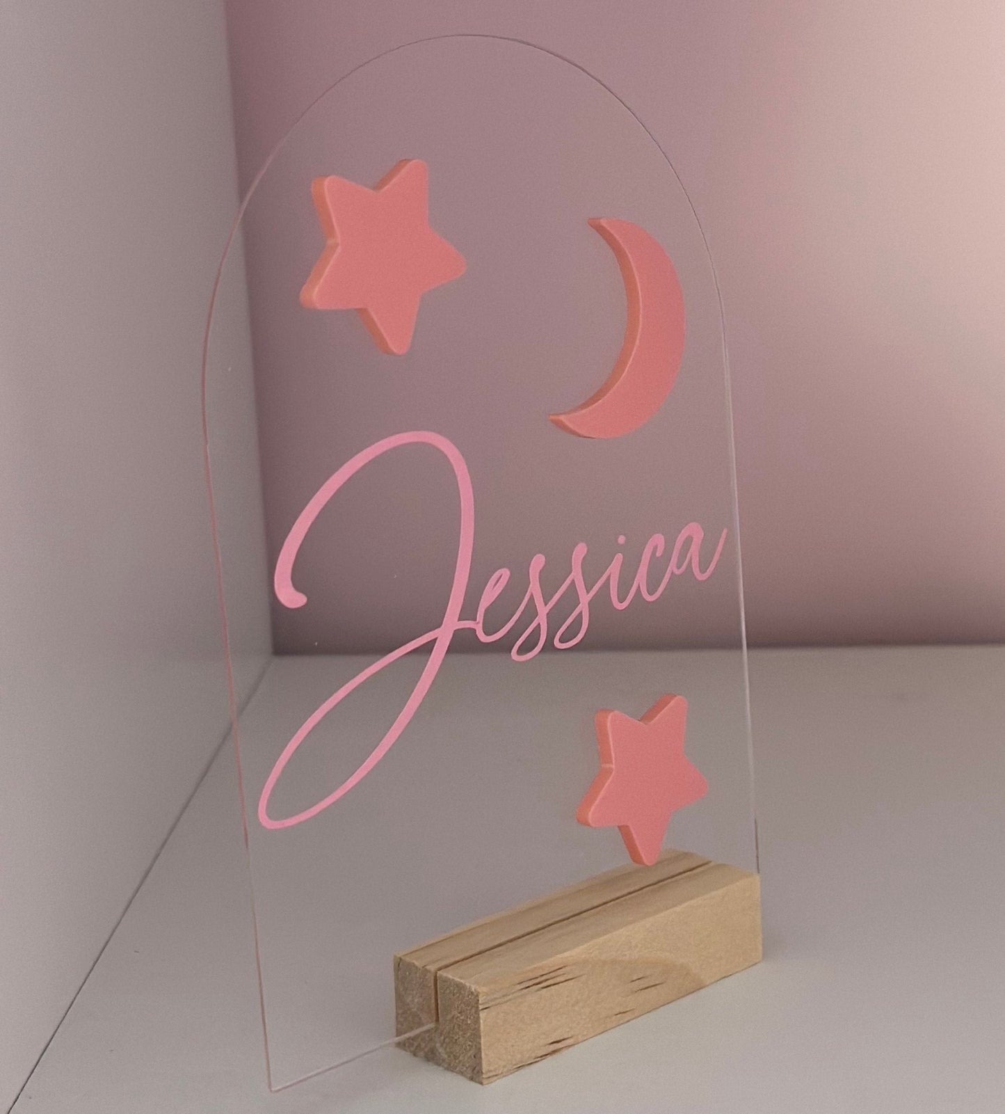Personalised name announcement sign, custom name reveal plaque, 3D baby name sign, photo prop arch, name keepsake, nursery decor, kids decor