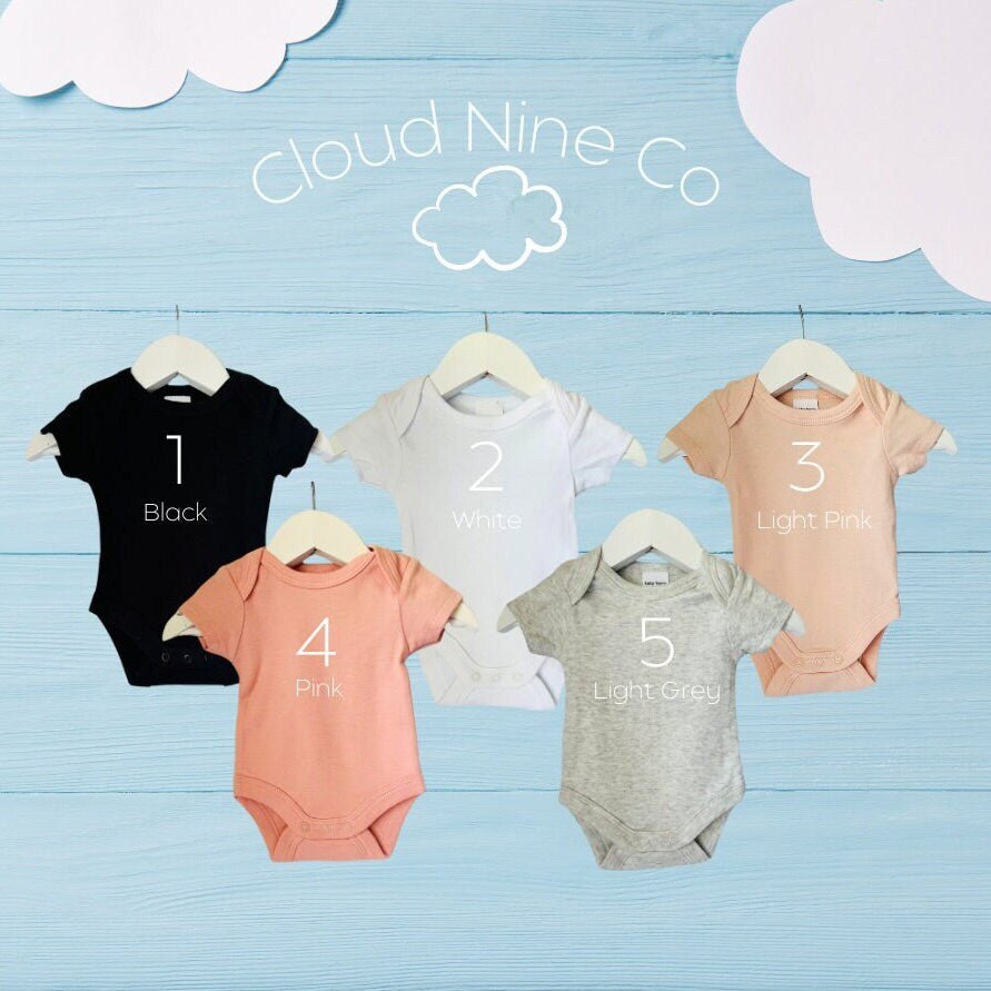 Hello! My Name Is... - personalised twin bodysuit set