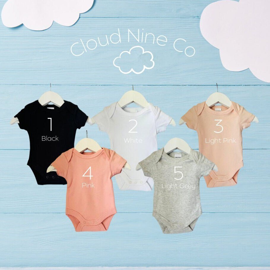 Our First Christmas customisable twin onesies, christmas baby outfit, twin xmas bodysuits, babies 1st christmas, twin pregnancy, ivf baby