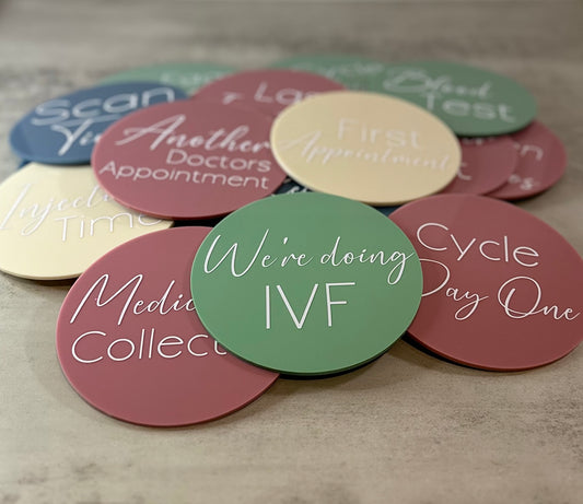 IVF Acrylic Milestone Discs - set of 24 large discs