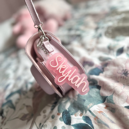 Personalised Bag Tag | Double Layered Name Keyrings