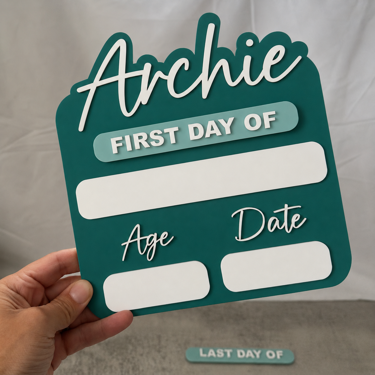 Acrylic School Board | With Age & Date