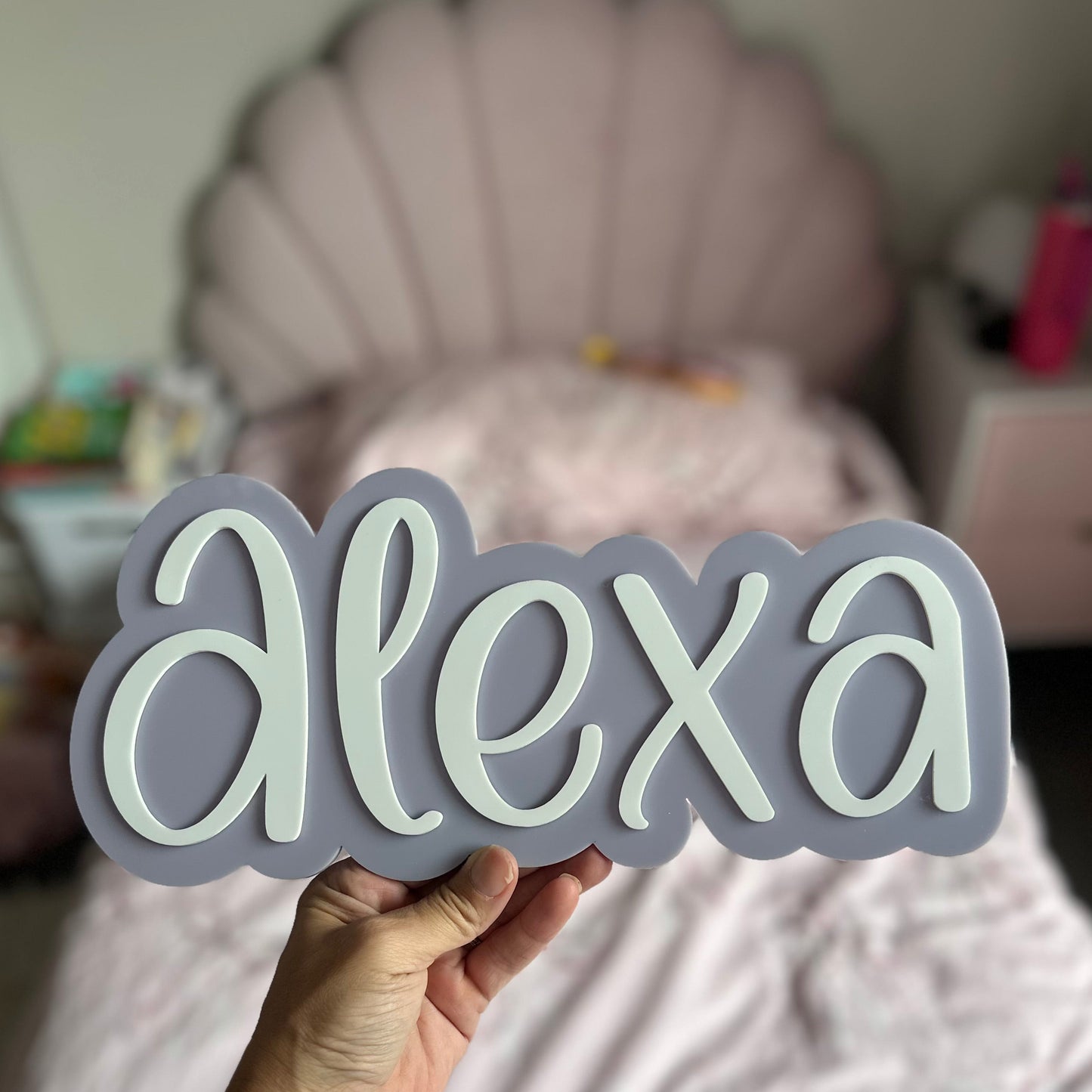 Double-Layered Acrylic Name Sign | 40cm