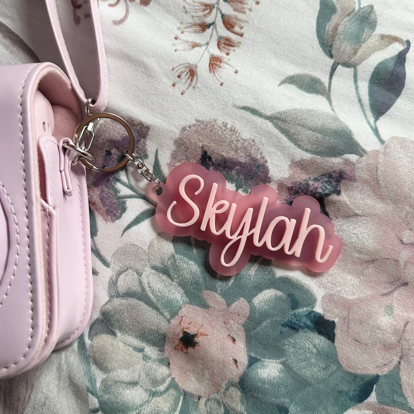 Personalised Bag Tag | Double Layered Name Keyrings