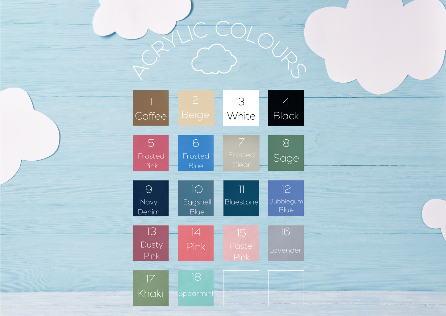 Double-Layered 40cm Custom Name Sign | Timber & Acrylic