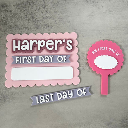 Mini Double-Sided First Day/Last Day Paddle | Back to School