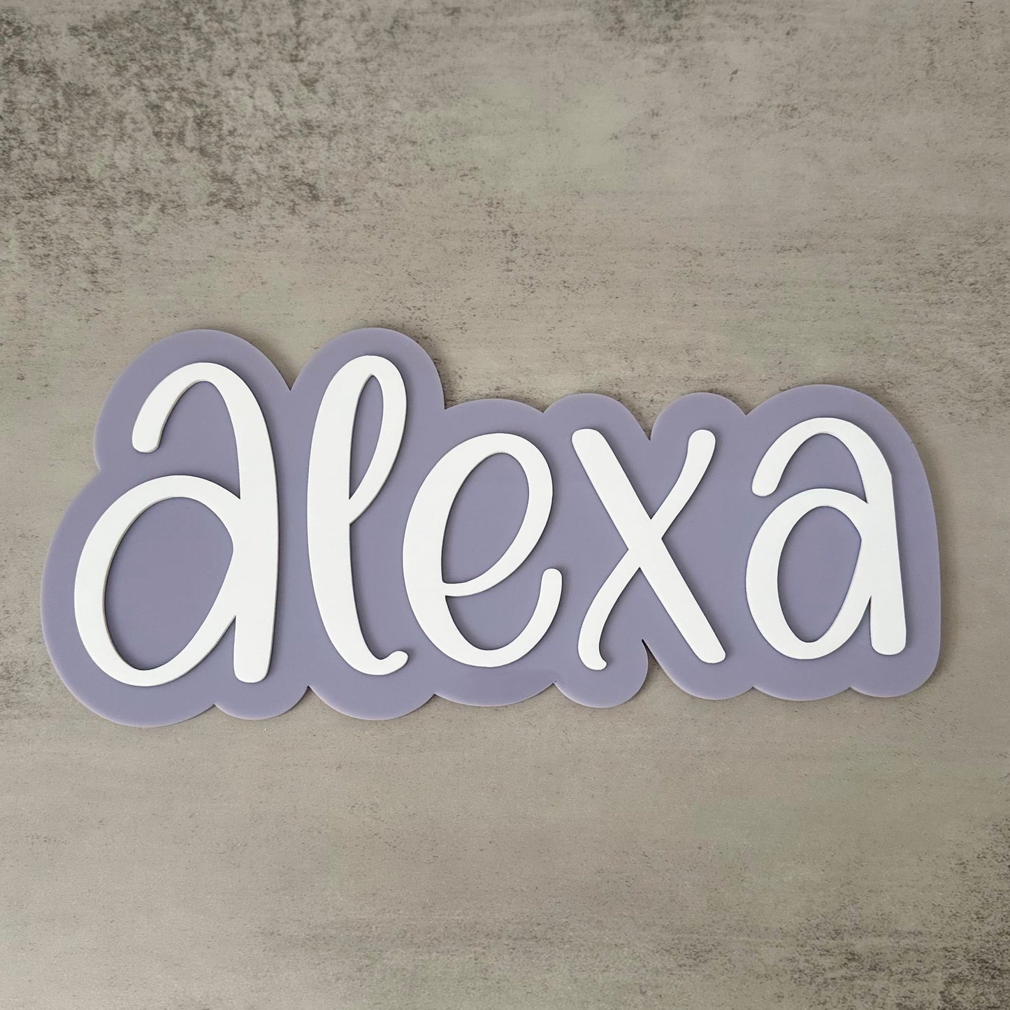 Double-Layered Acrylic Name Sign | 40cm