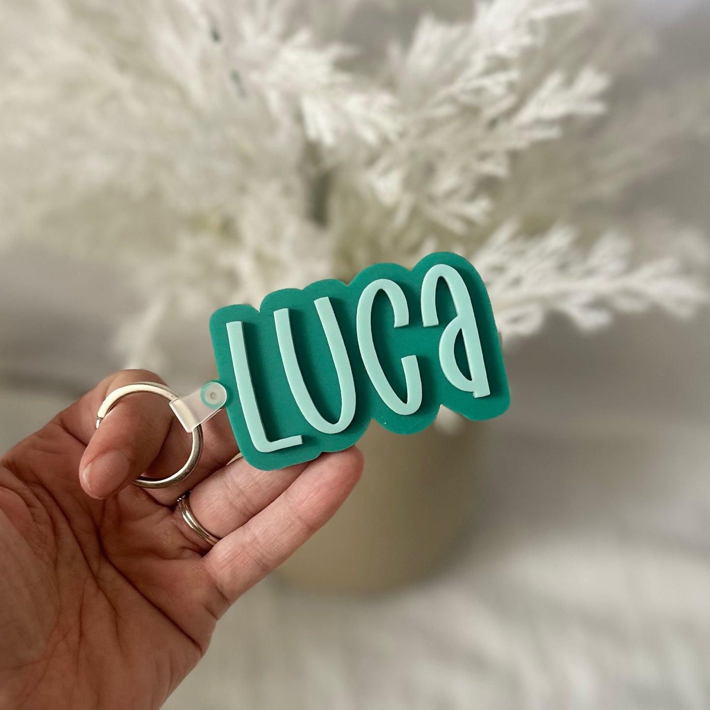 Personalised Bag Tag | Double Layered Name Keyrings