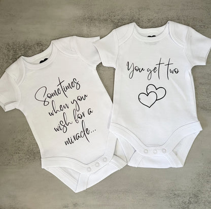 Sometimes When You Wish For A Miracle, You Get Two | Matching Twin Set