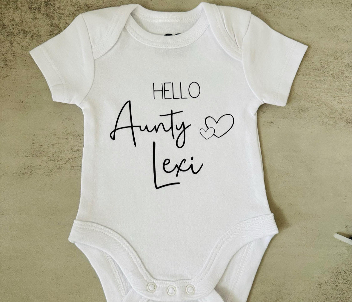 Hello Aunty/Uncle | Baby Reveal Onesie