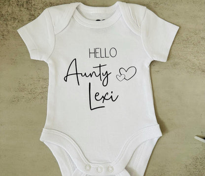 Hello Aunty/Uncle | Baby Reveal Onesie