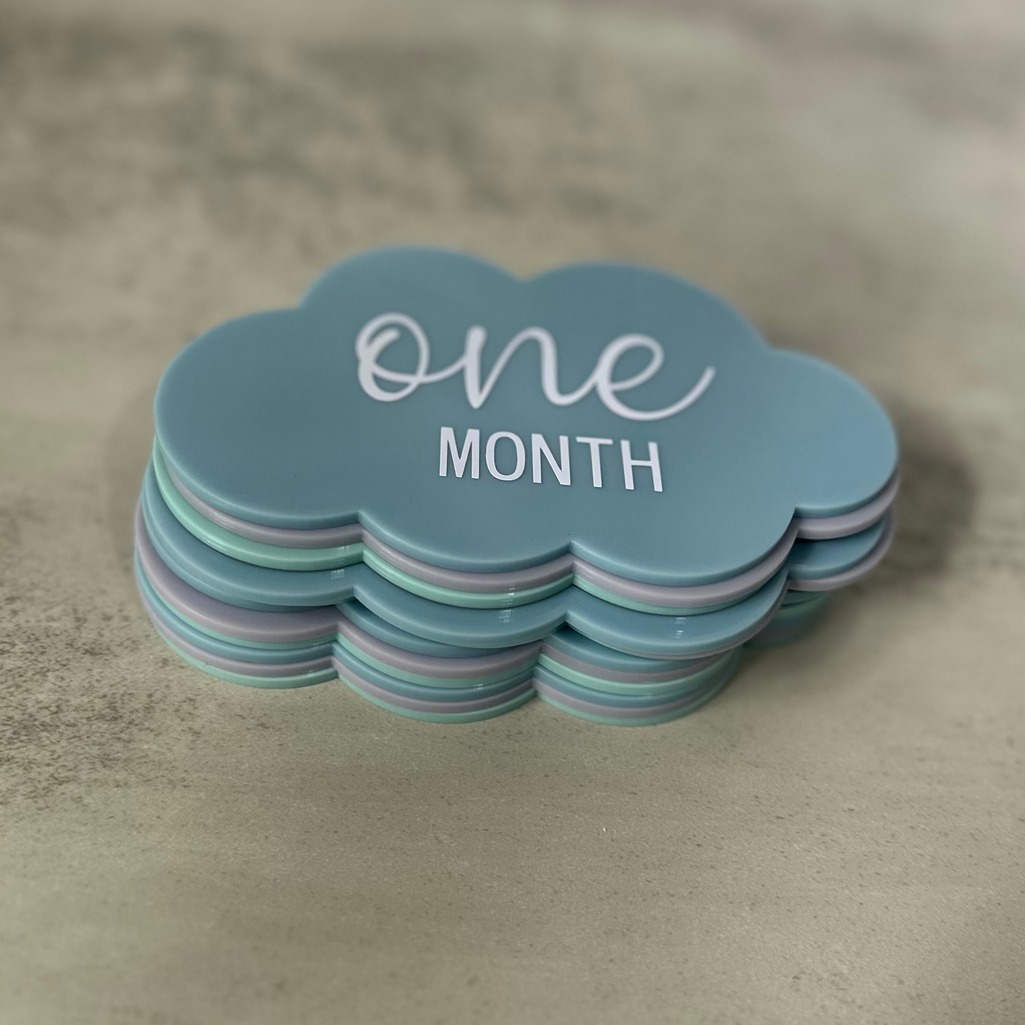 Monthly Milestone Clouds | Baby's First Year