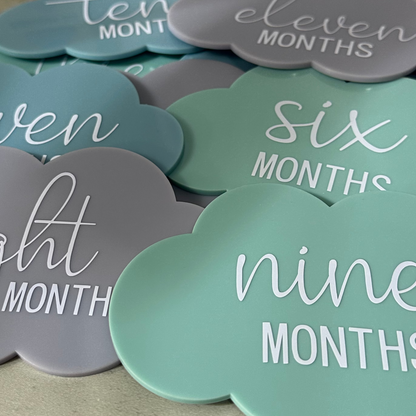Monthly Milestone Clouds | Baby's First Year