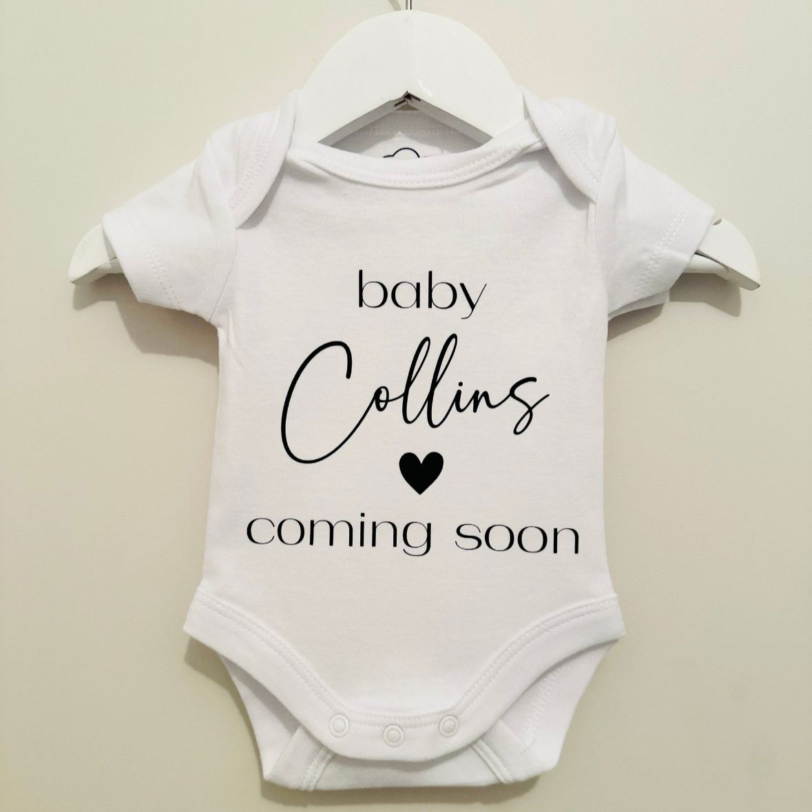Baby Coming Soon | Custom Baby Onesie