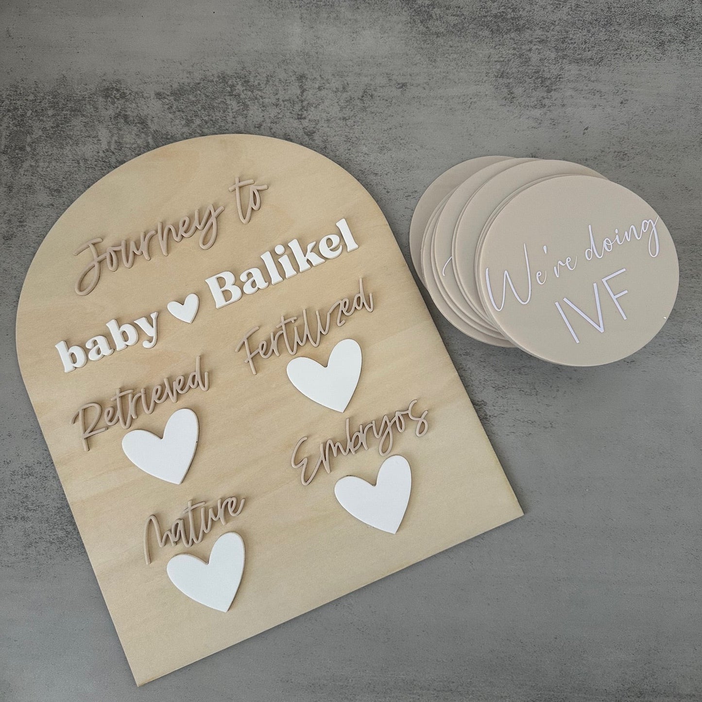IVF Acrylic Milestone Discs | Set of 15