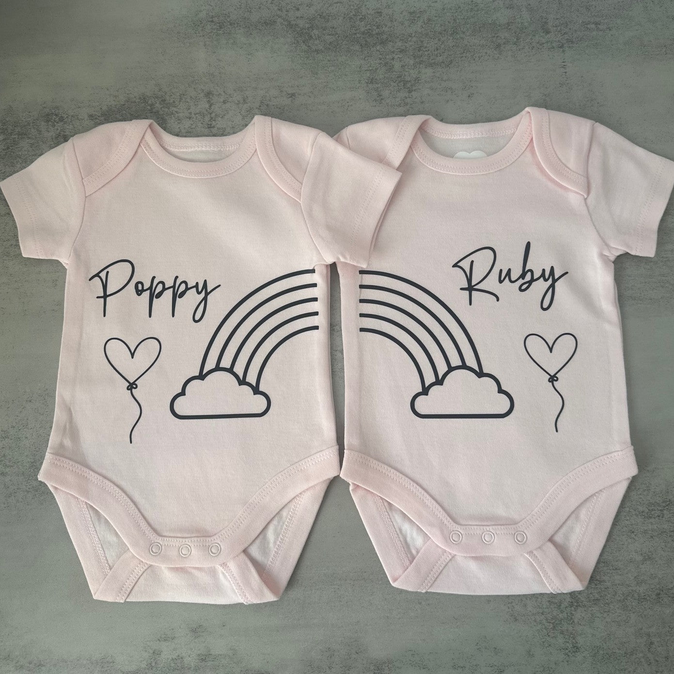 Rainbow Names | Matching Twin Set