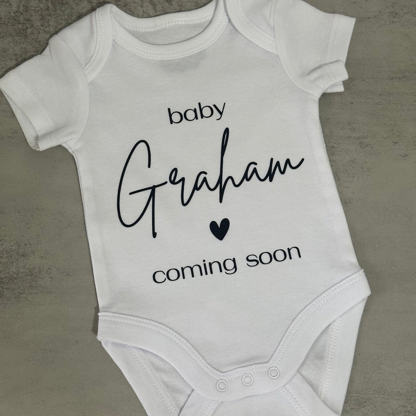 Baby Coming Soon | Custom Baby Onesie