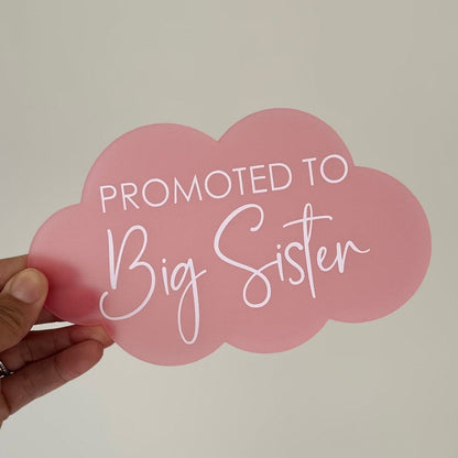 Promoted to Big Brother/Big Sister Announcement Plaque