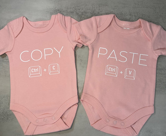 Copy/Paste | Twin Onesie Set | Size 000 (SALE)