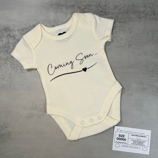 Coming Soon! | Baby Onesie | Size 00000 (SALE)