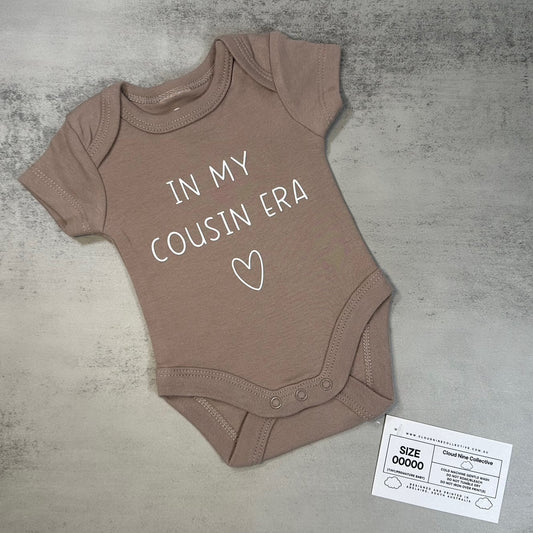 In My Cousin Era | Baby Onesie | Size 00000 (SALE)