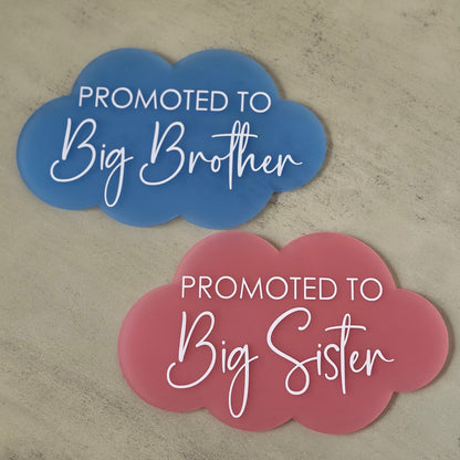 Promoted to Big Brother/Big Sister Announcement Plaque