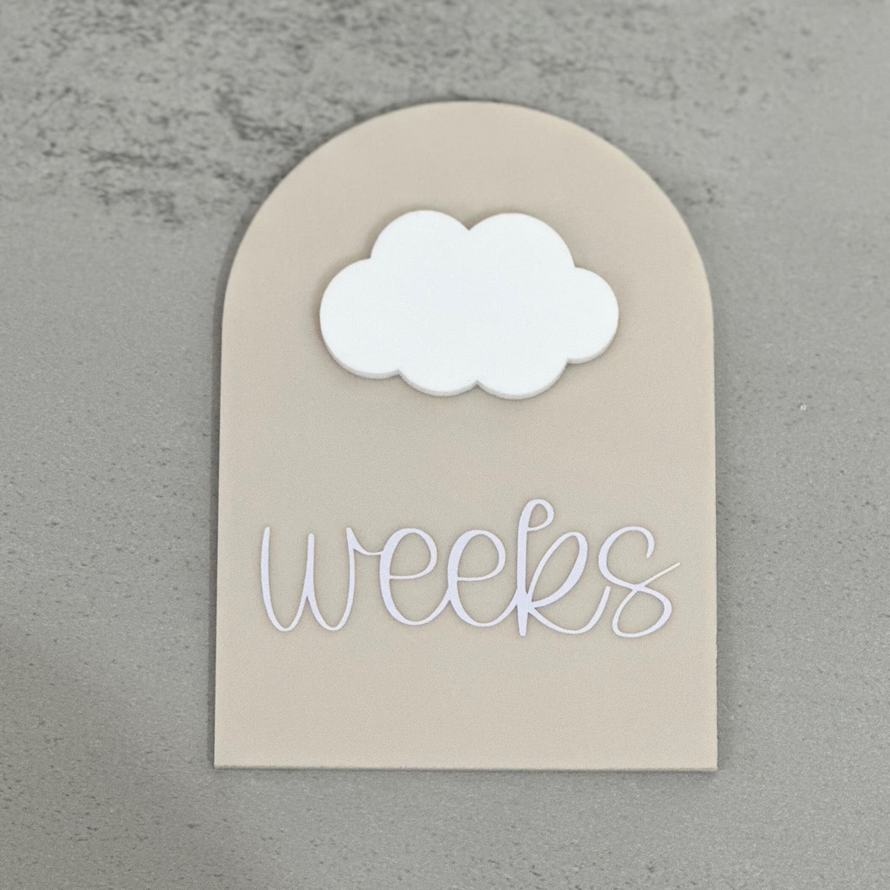 Weekly Pregnancy Milestone Plaque