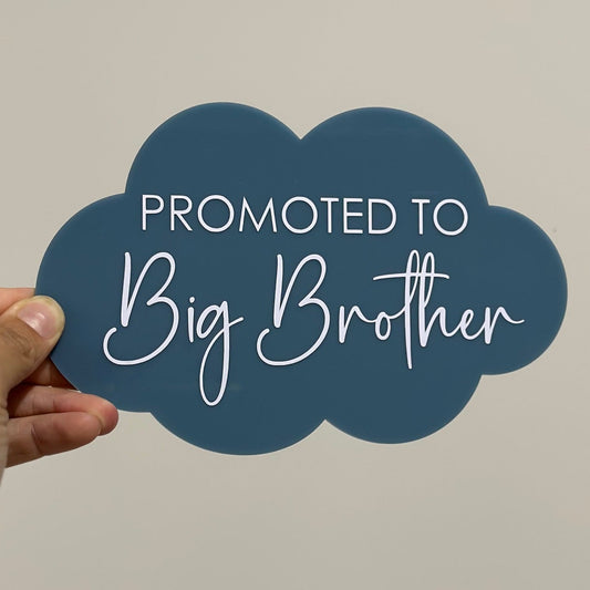 Promoted to Big Brother/Big Sister Announcement Plaque