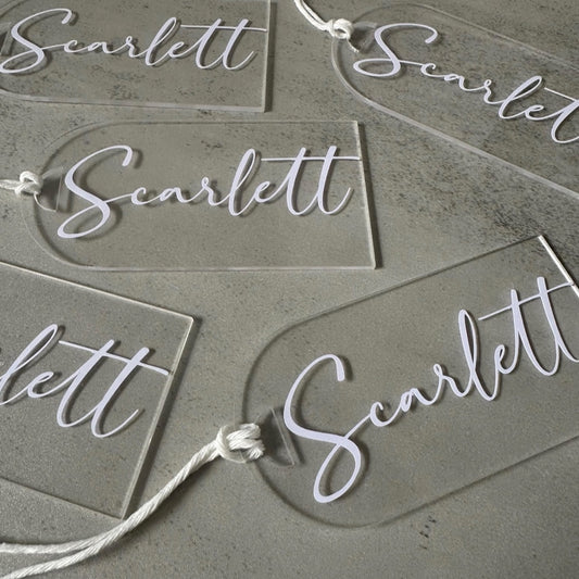 Personalised Reusable Acrylic Gift Tags
