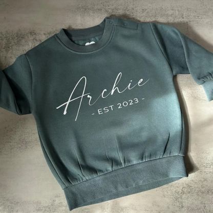 Personalised ESTABLISHED Jumper | Name & Year
