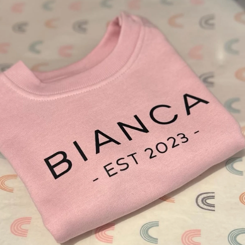 Personalised ESTABLISHED Jumper | Name & Year