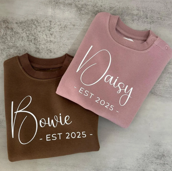 Personalised ESTABLISHED Jumper | Name & Year