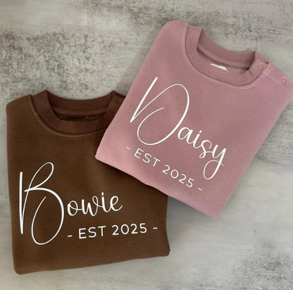 Personalised ESTABLISHED Jumper | Name & Year
