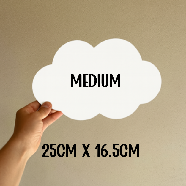 3D Name Cloud-Shaped Plaque | Multiple Sizes