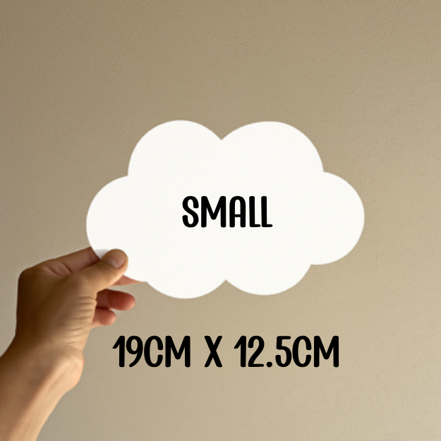 3D Name Cloud-Shaped Plaque | Multiple Sizes