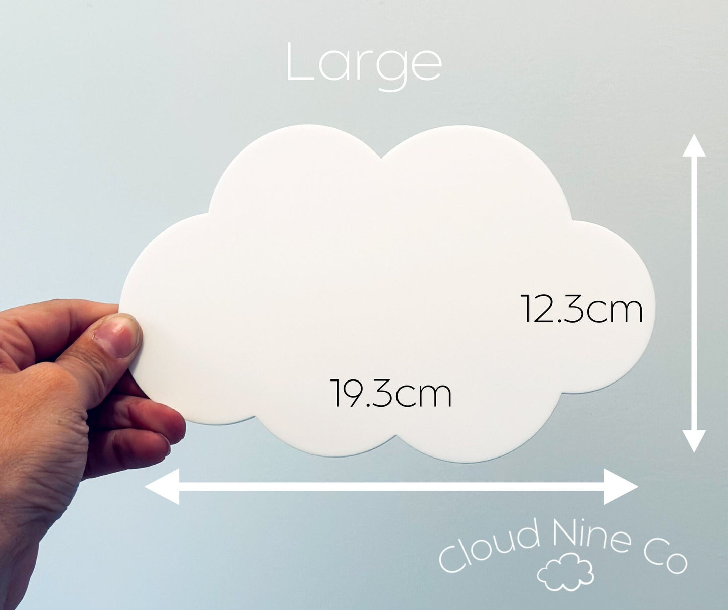 We're Having Twins - Cloud-Shaped Pregnancy Announcement